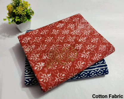 Frond | Cotton block printed fabric sets in leaf print