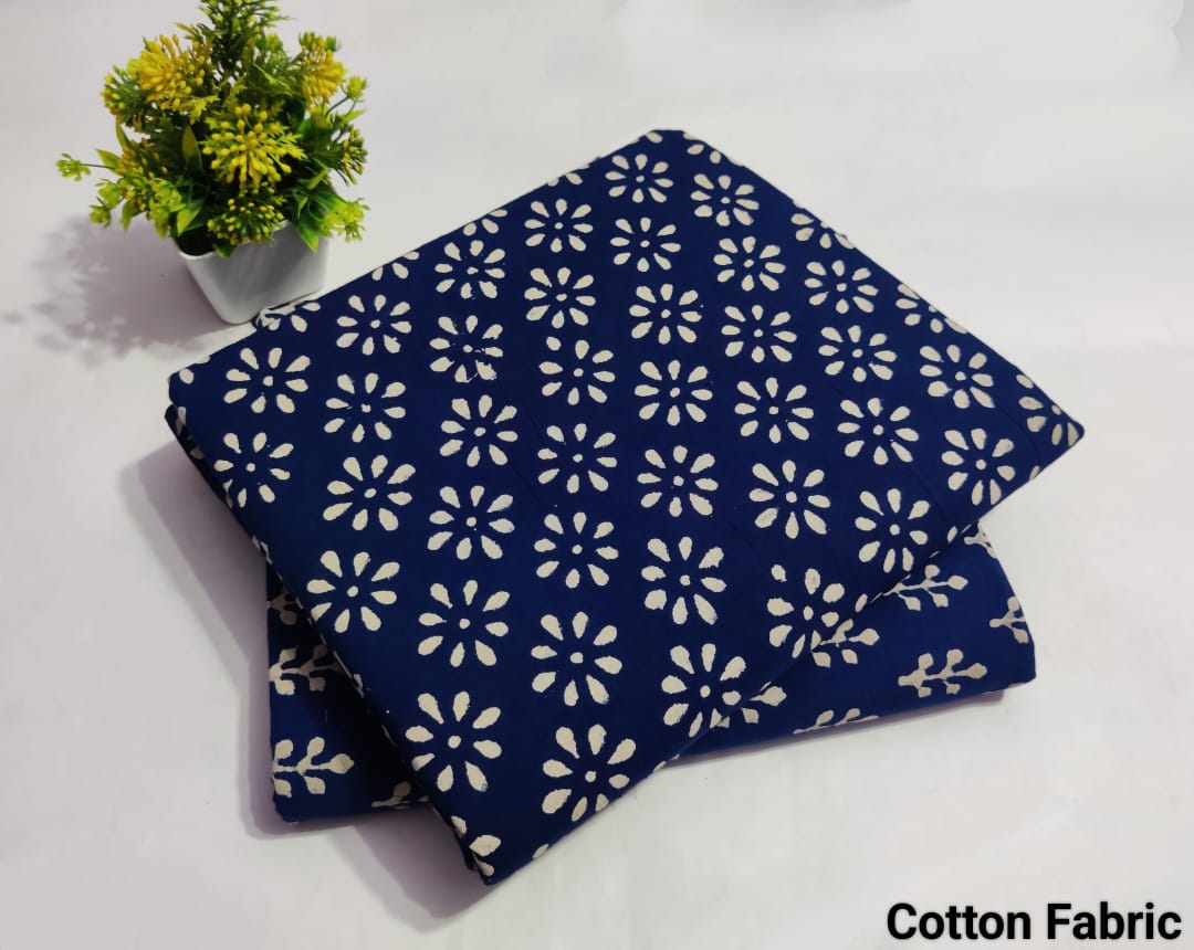 Fir Leaf | Cotton block printed fabric sets in Leaf print