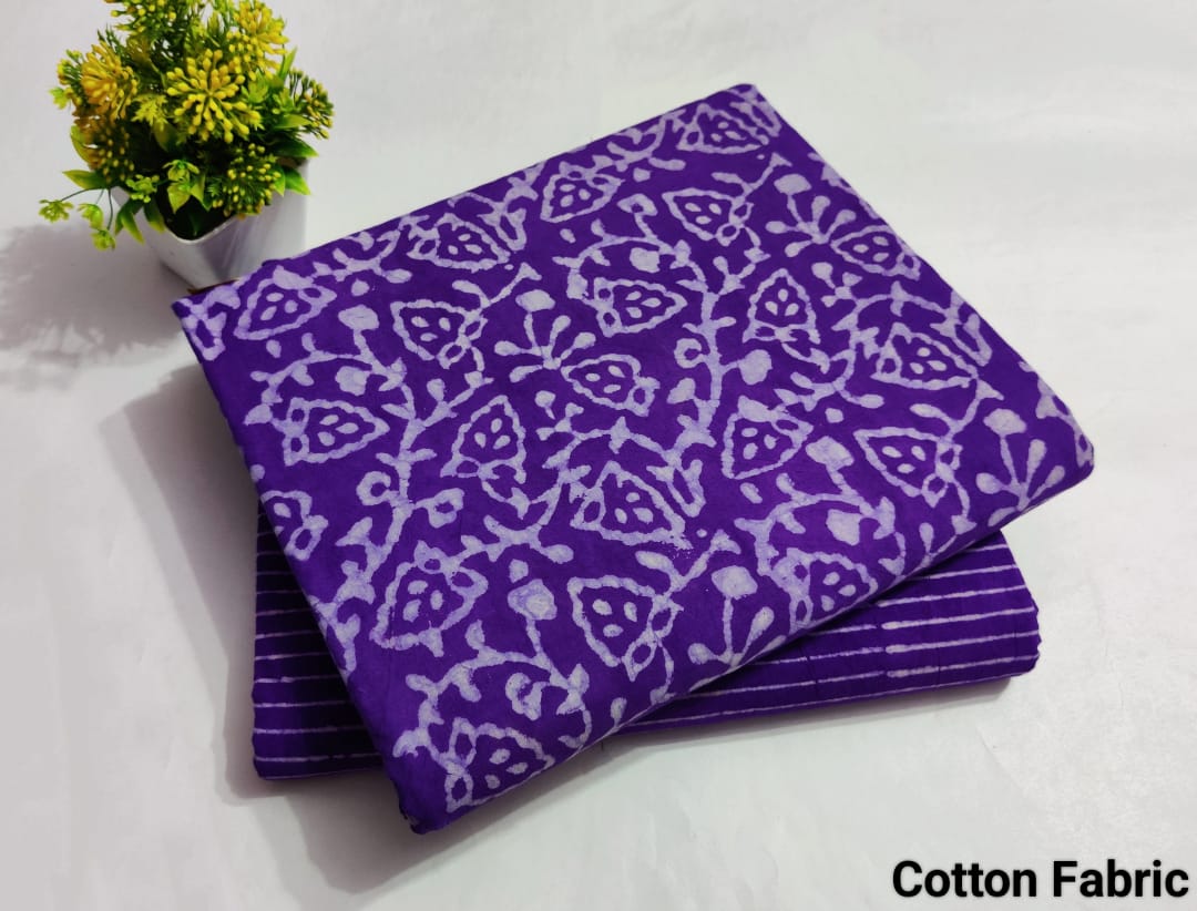 Trellis | Cotton block printed fabric sets in print