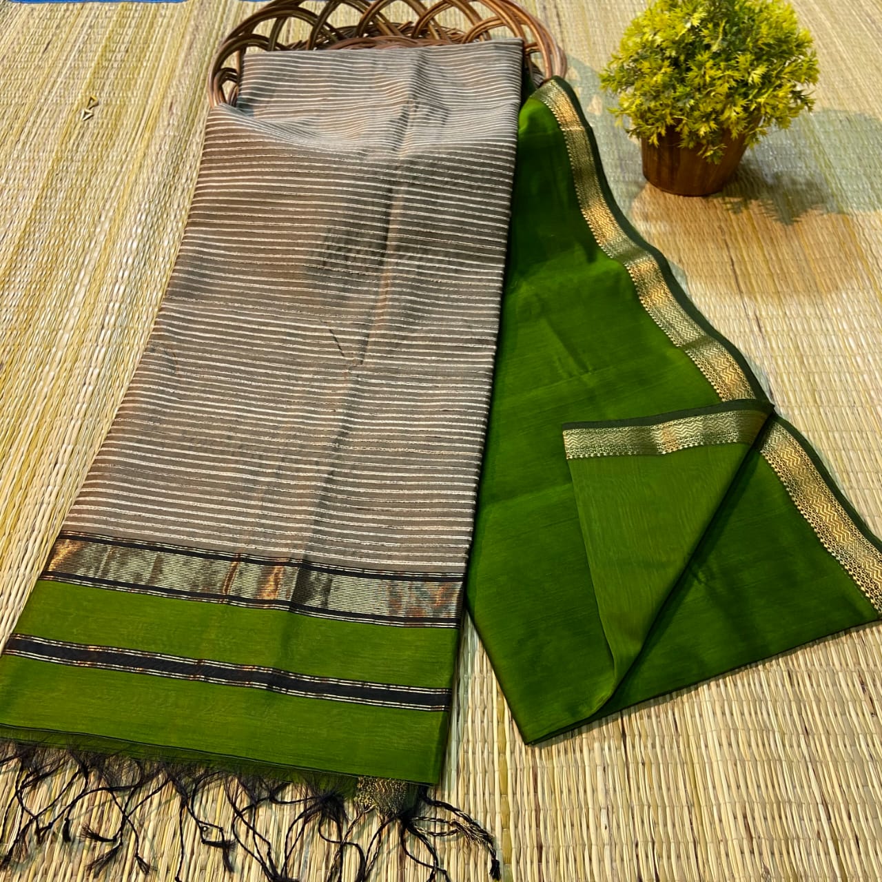 Triton | Cotton silk saree