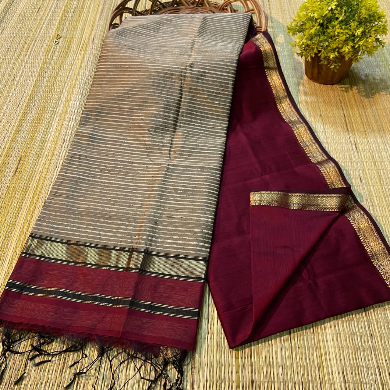 Triton | Cotton silk saree