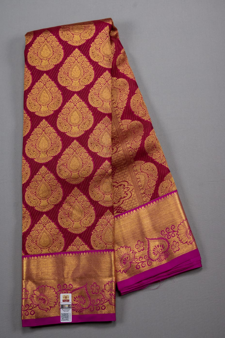 Pure Handloom Kanchipuram Saree With Silk Mark – fab-persona