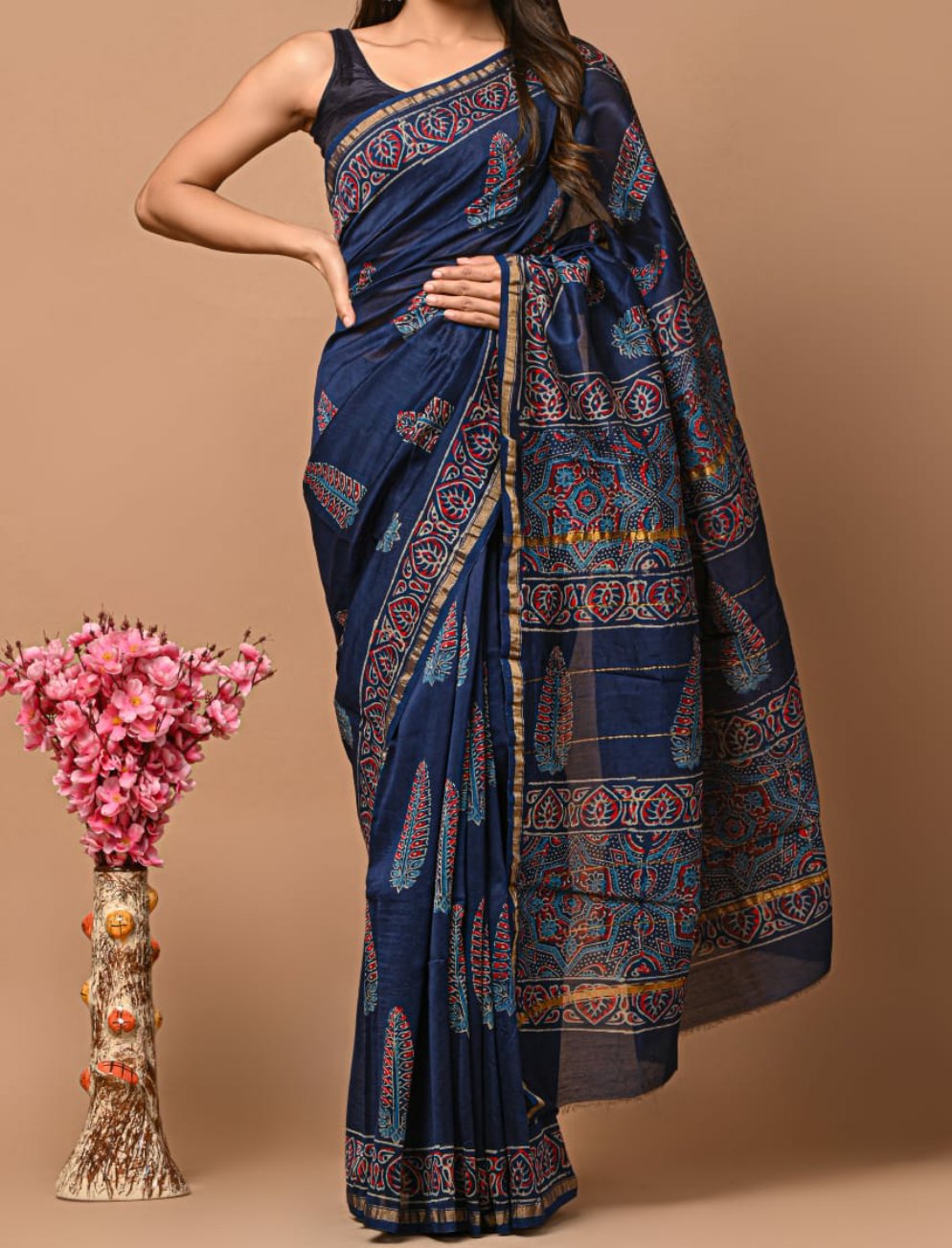 Ada | hand block printed chanderi sarees