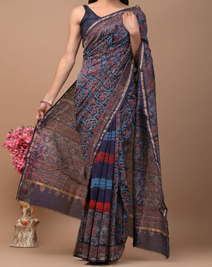 Ada | hand block printed chanderi sarees