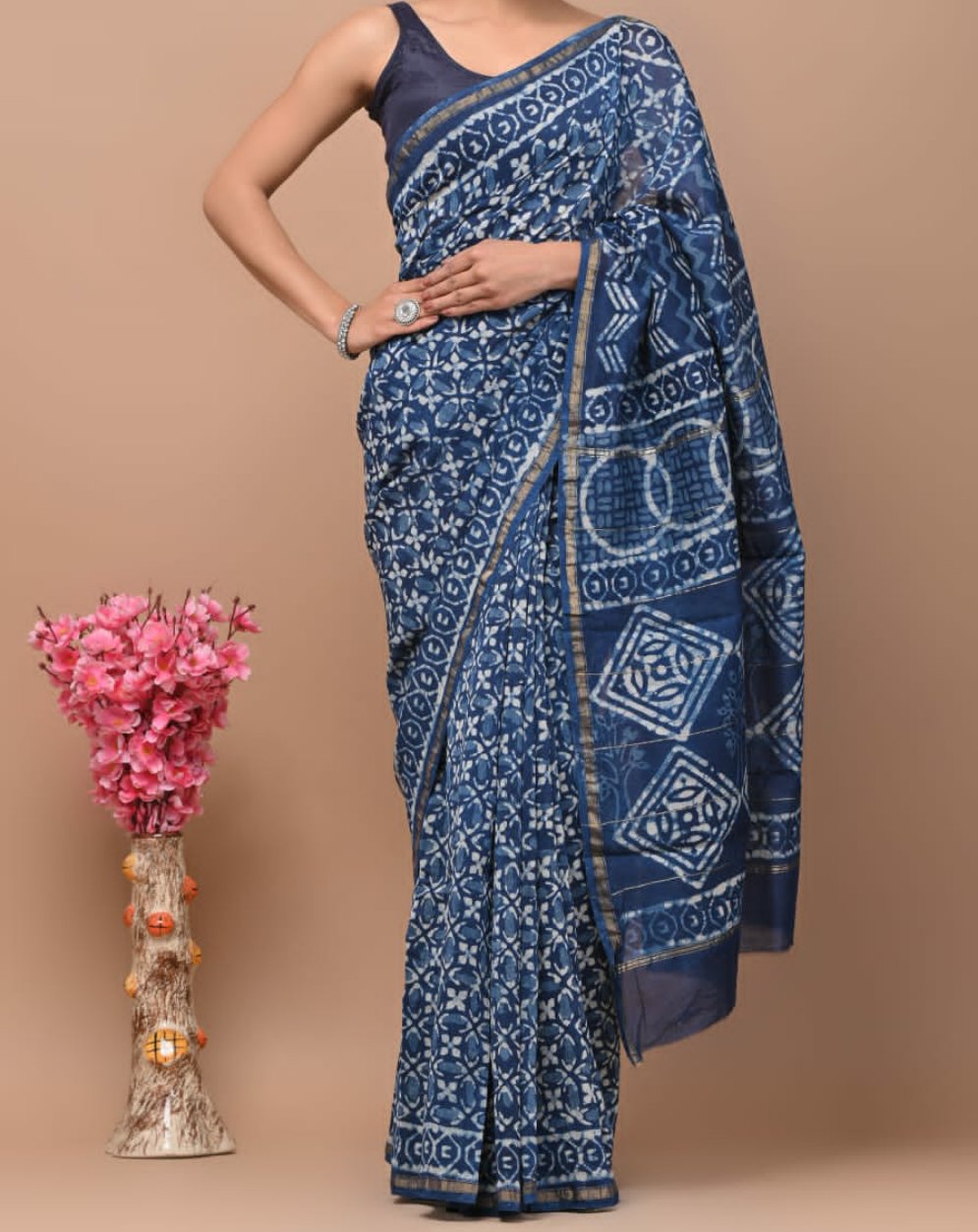 Ada | hand block printed chanderi sarees