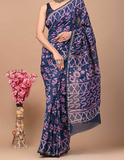 Ada | hand block printed chanderi sarees