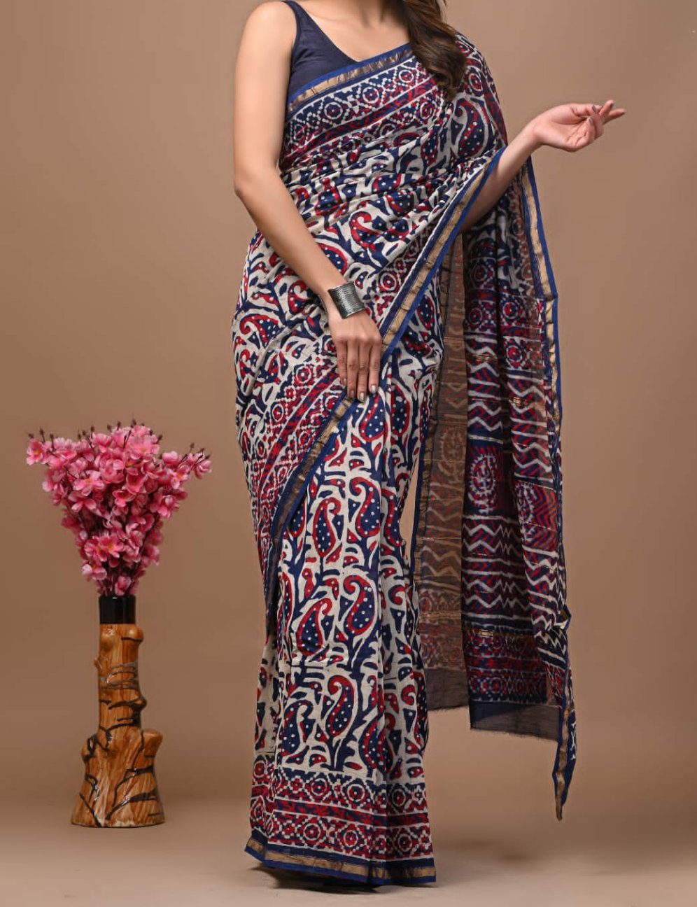 Ada | hand block printed chanderi sarees