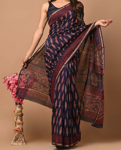 Ada | hand block printed chanderi sarees