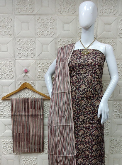 Soft cotton block printed suit