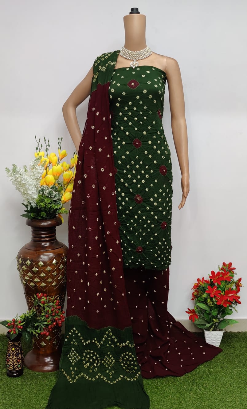 Bandhni cotton dress