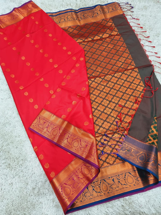 Manjula | Blended soft silk Kanjivaram