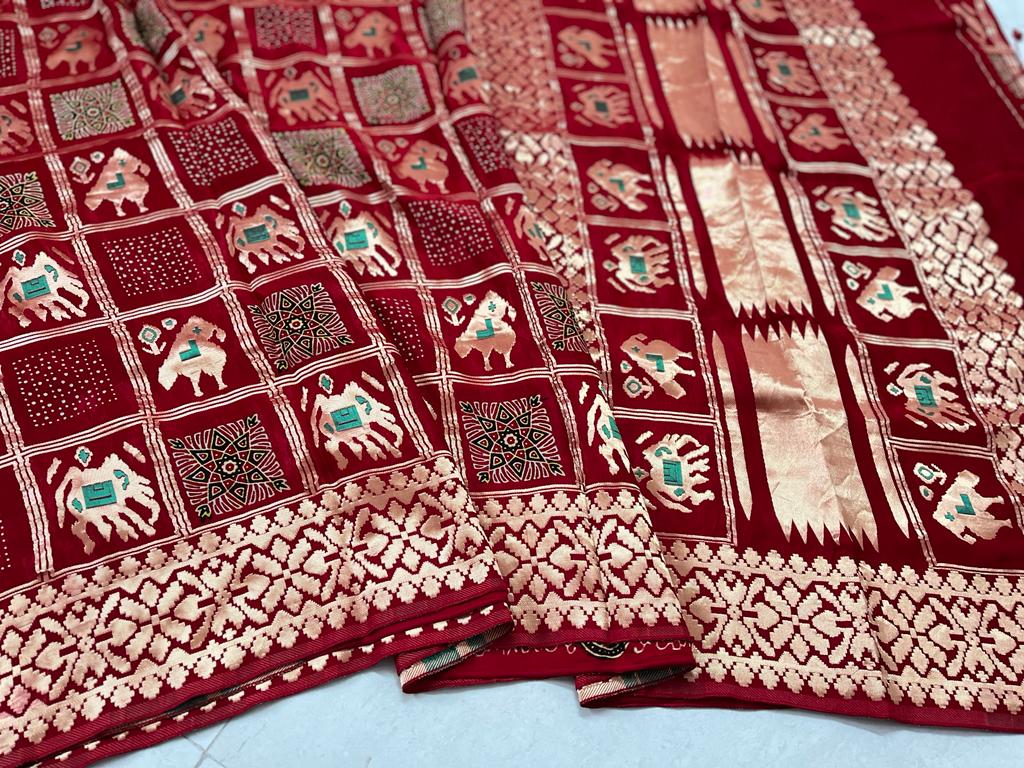 Pattrachaya | Patola print on modal silk