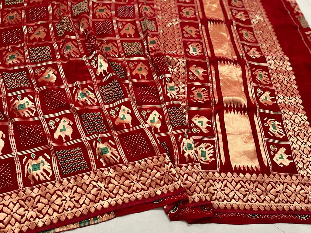 Pattrachaya | Patola print on modal silk