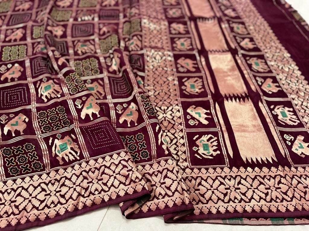 Pattrachaya | Patola print on modal silk