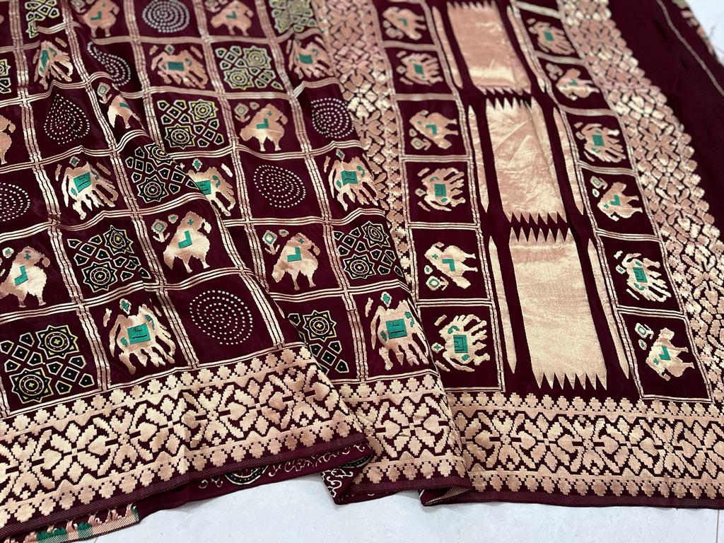 Pattrachaya | Patola print on modal silk