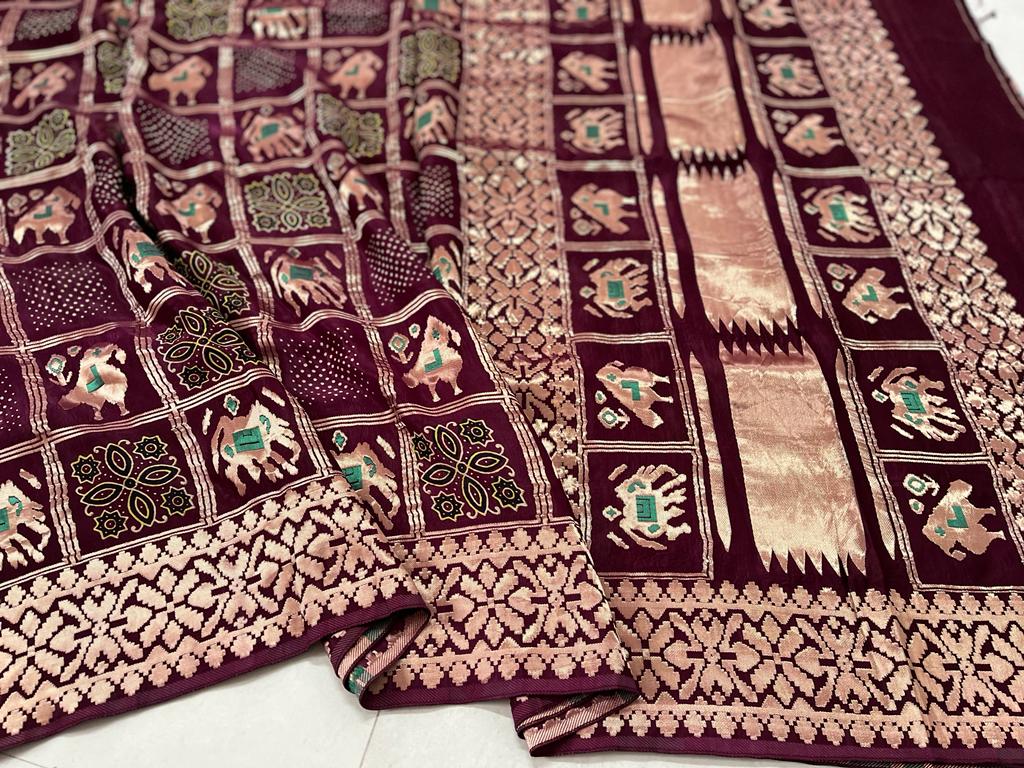 Pattrachaya | Patola print on modal silk