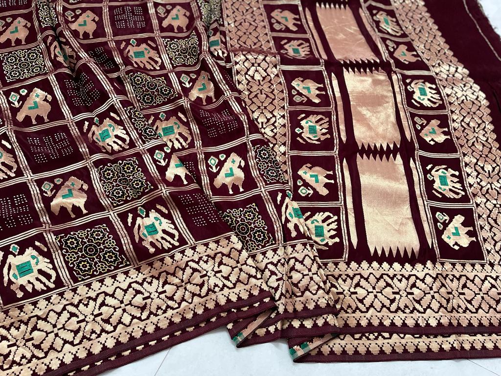 Pattrachaya | Patola print on modal silk