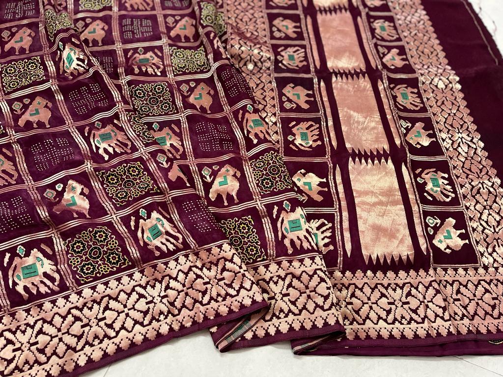 Pattrachaya | Patola print on modal silk