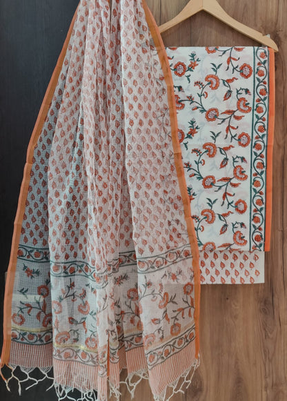 Daisies | hand block printed cotton suits