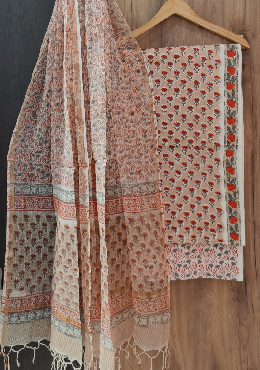 Daisies | hand block printed cotton suits