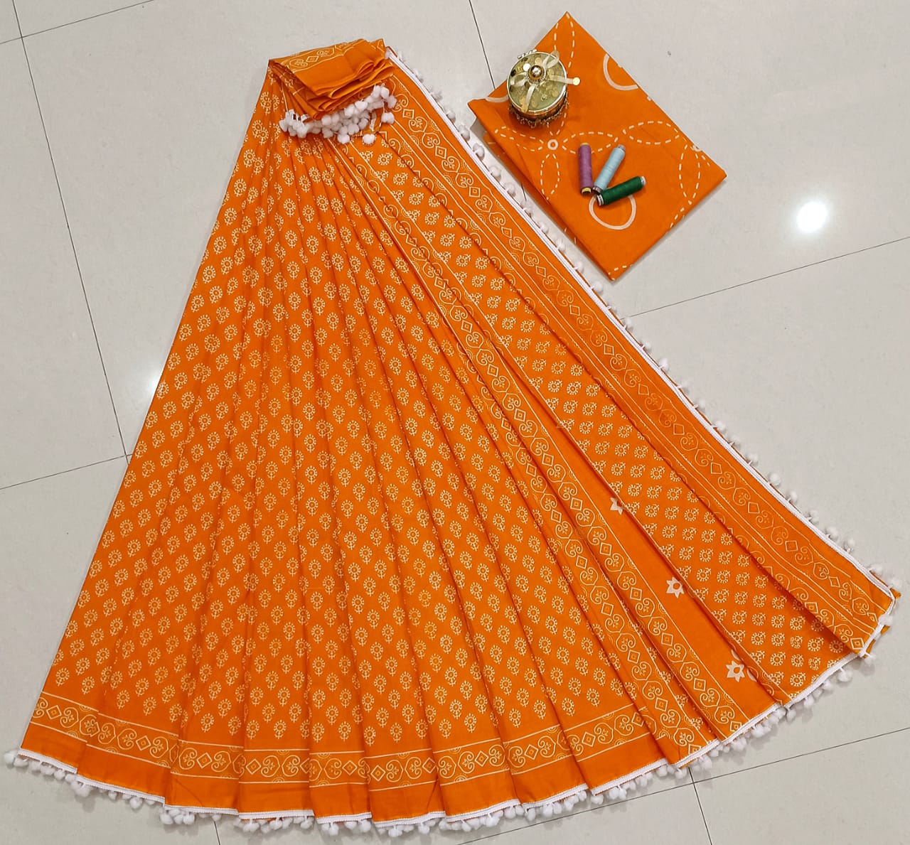 Softness | cotton mulmul sarees with blouse