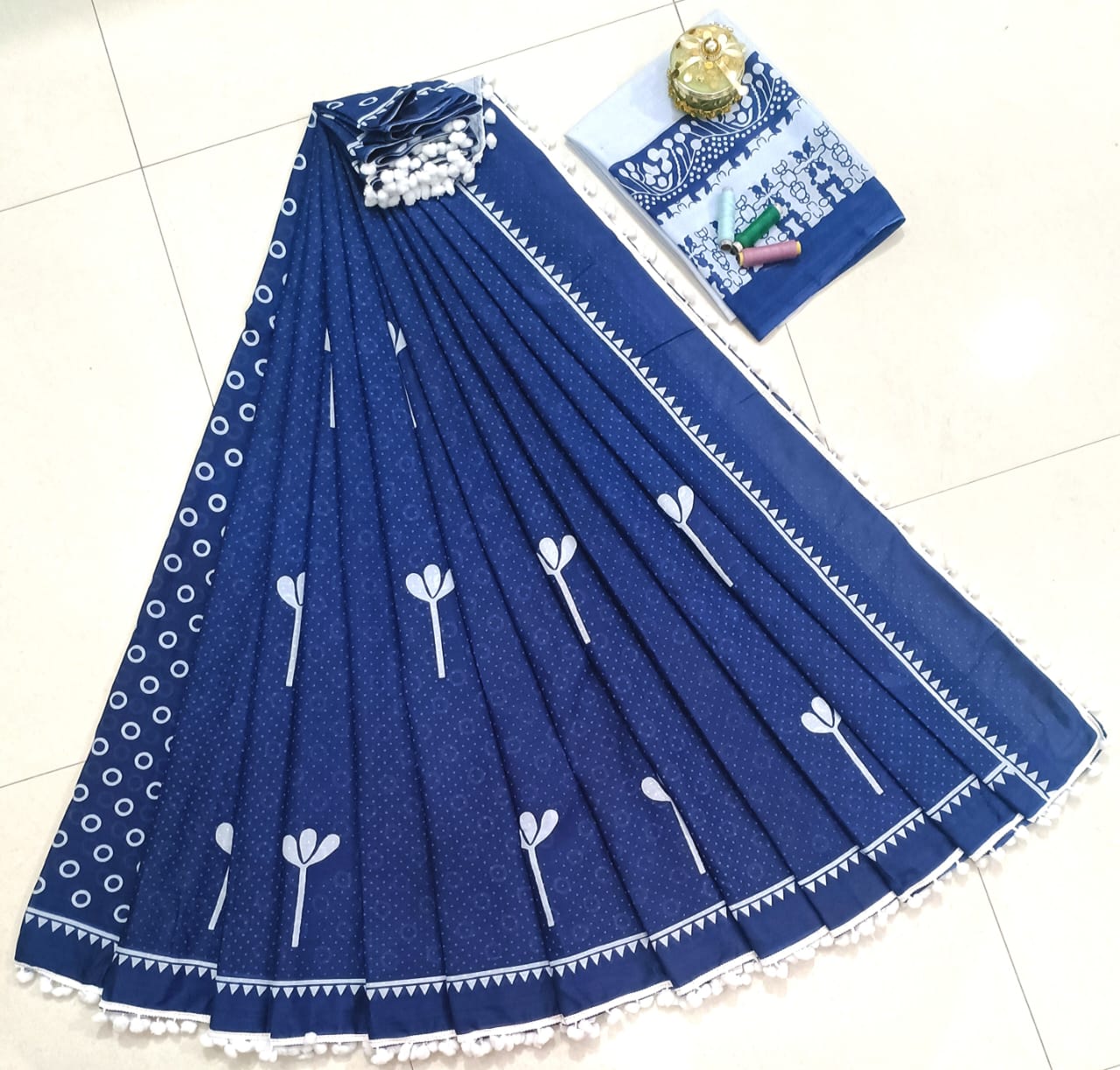 Softness | Cotton Mul Sarees With Blouse