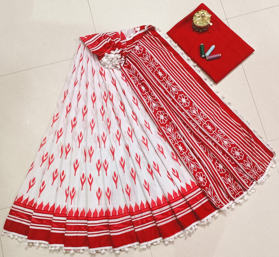 Softness | cotton mulmul sarees with blouse