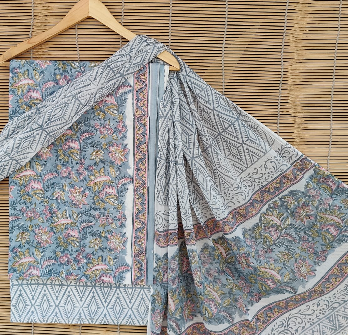 Flor | hand block printed cotton suits